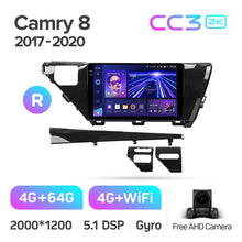 Load image into Gallery viewer, Toyota Camry 8 XV 70 (2017-2020) RHD & LHD