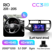 Load image into Gallery viewer, Kia RIO 4 K3 (2011-2015) Left Hand Drive
