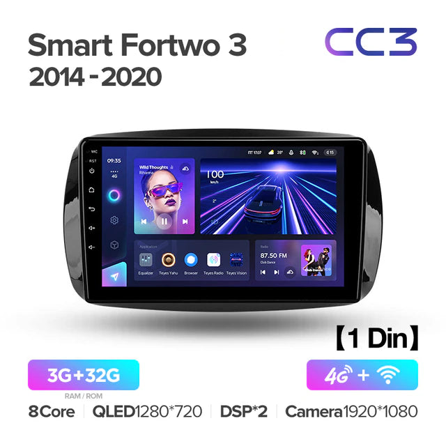 Mercedes Benz Smart Fortwo 3 C453 A453 W453 451 (2014-2020)