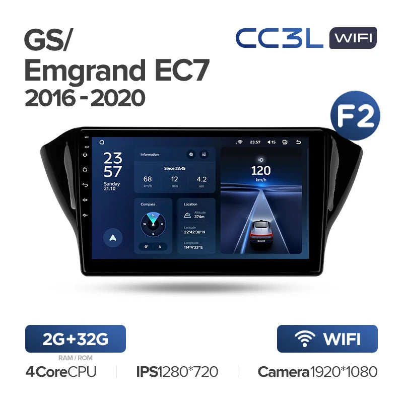 Geely GS (2016-2020) / Emgrand EC7 1 (2018-2020) [F2]