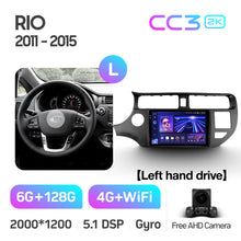 Load image into Gallery viewer, Kia RIO 4 K3 (2011-2015) Left Hand Drive
