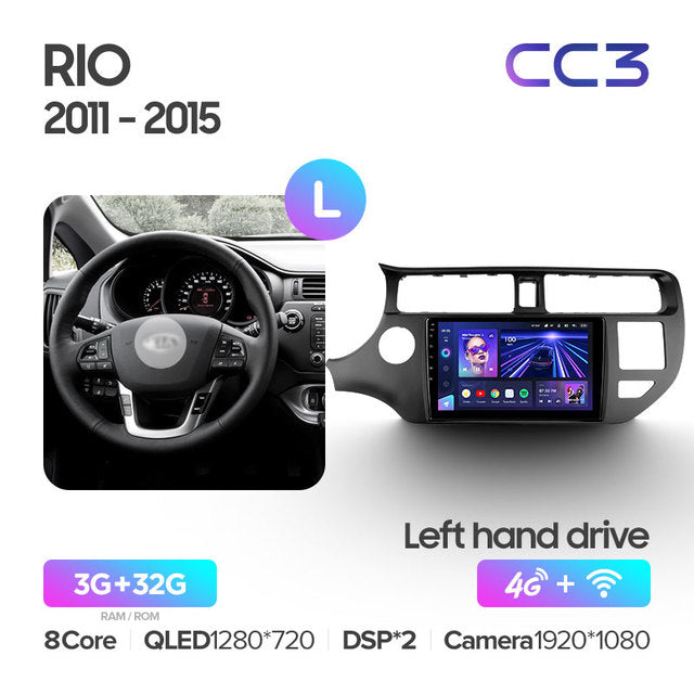 Kia RIO 4 K3 (2011-2015) Left Hand Drive